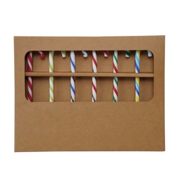 Candy Cane Glass Stir Sticks