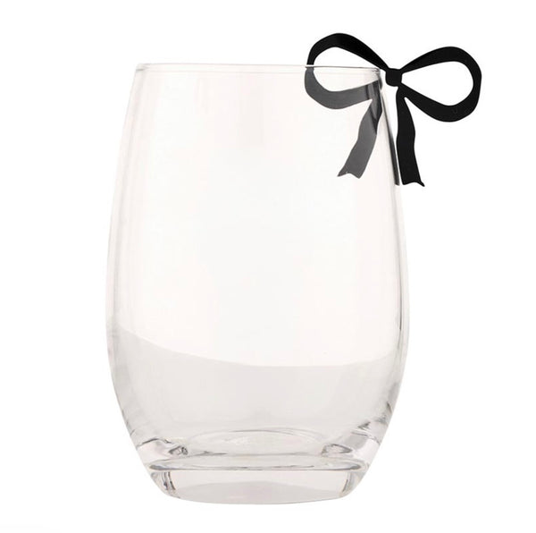 Black Bow Acrylic Drink Markers