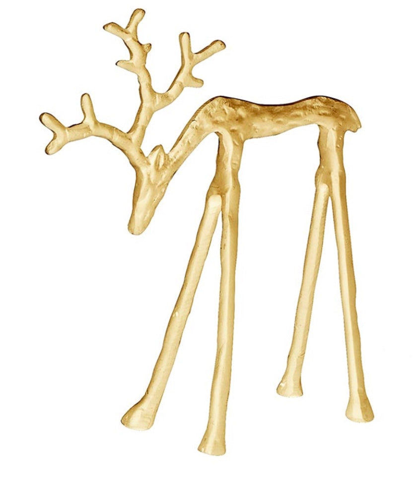 Gold Iron Reindeer