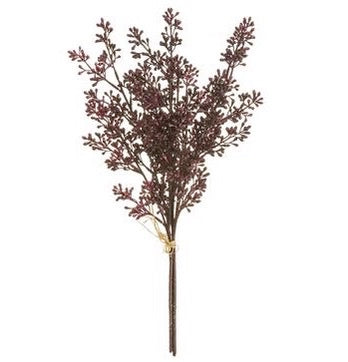 Burgundy Seeded Eucalyptus Spray - 18"