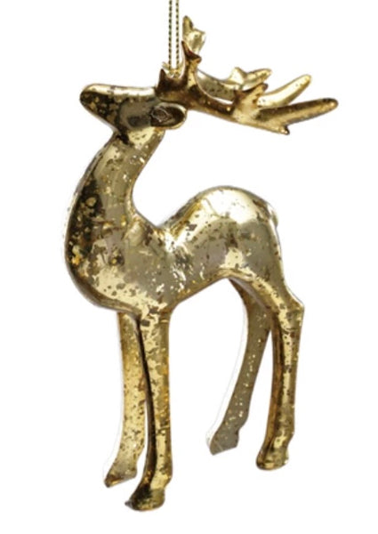 Metallic Shiny Deer Ornaments