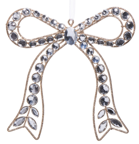 Bejeweled Bow Ornaments
