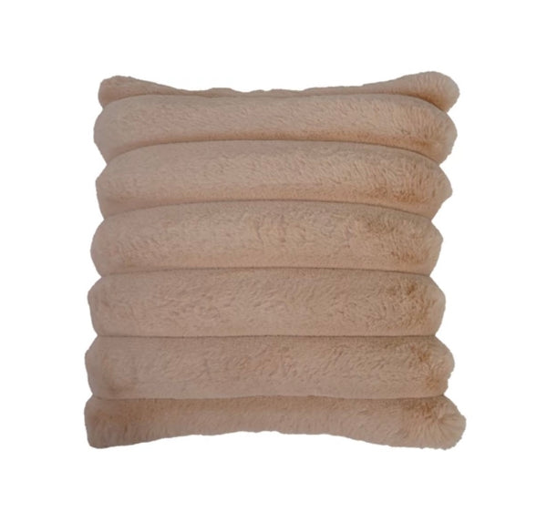 Channel Stitched Faux Fur Pillows