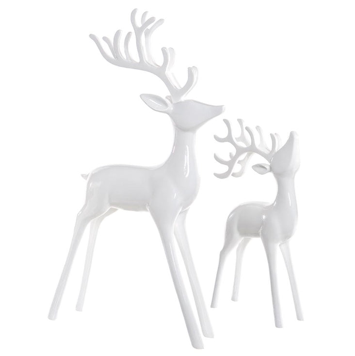Shiny White Reindeer