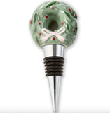 Very Merry Wreath Bottle Stopper