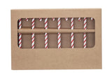Candy Cane Glass Stir Sticks