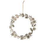 Mixed Leaves Metal Wreath