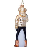 Gold Ski Lady Ornament by Vondels