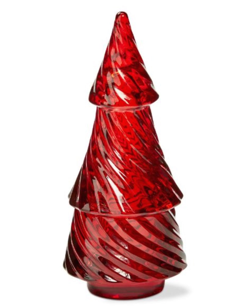 Glass Twist Tree Tealight Holders