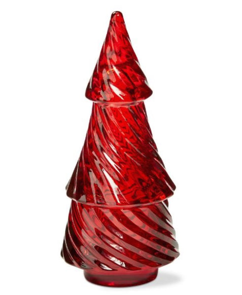 Glass Twist Tree Tealight Holders