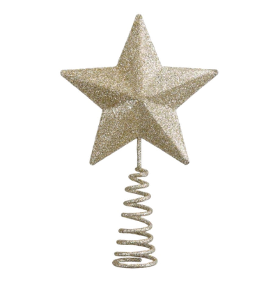 Mini Gold Star Tree Topper by Old World Christmas