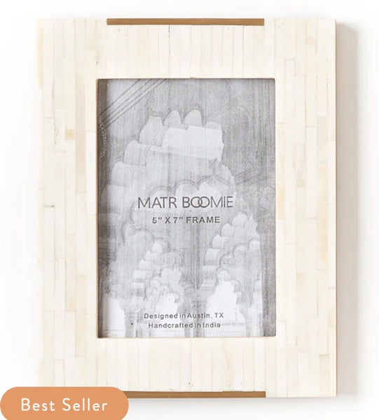 Mukhendu Bone & Brass Picture Frame - 5 x 7
