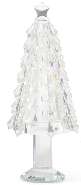 Crystal Glass Christmas Trees w/Star Topper