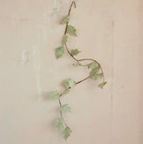 Iced Mint Green Leaf Garland