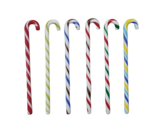 Candy Cane Glass Stir Sticks