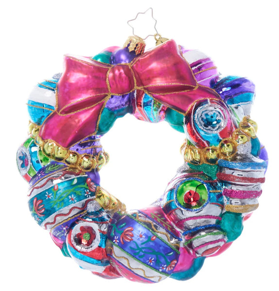 Vintage Holiday Wreath by Christopher Radko