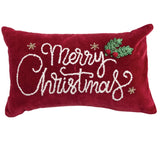 Red Velvet Merry Christmas Pillow
