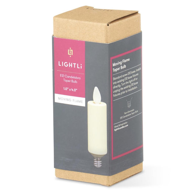 LIGHTLi Moving Flame Taper E12 Bulb