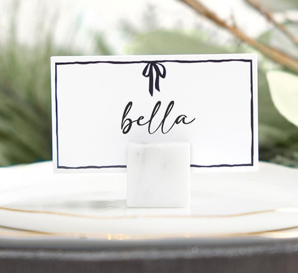 Black Bow Place Cards