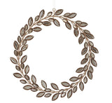 Smoky Gold Rhinestone Wreath Ornament