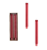 Pink w/Red Bow Giftbox Taper Candles