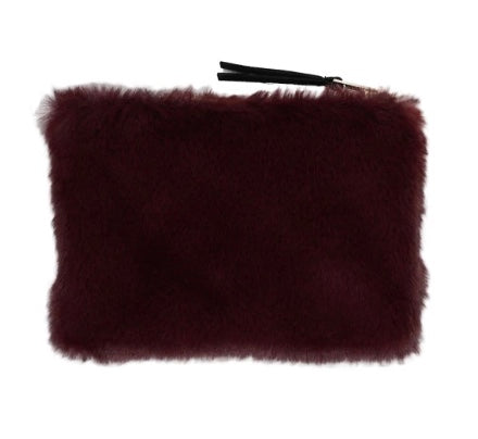 Soft Faux Fur Zipper Bag