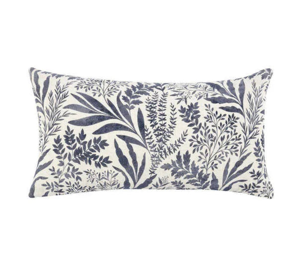Mulberry Denim Blue Belgian Linen Pillows