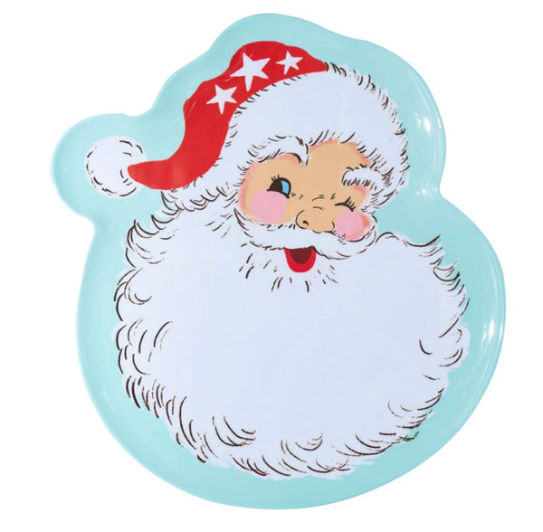 Vintage Santa Melamine Serving Plate by Sophistiplate