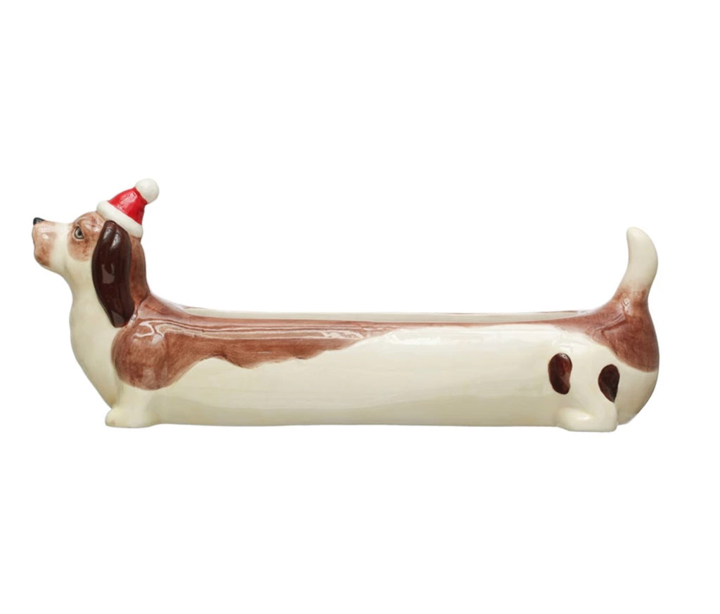 Dachshund Holiday Cracker Tray