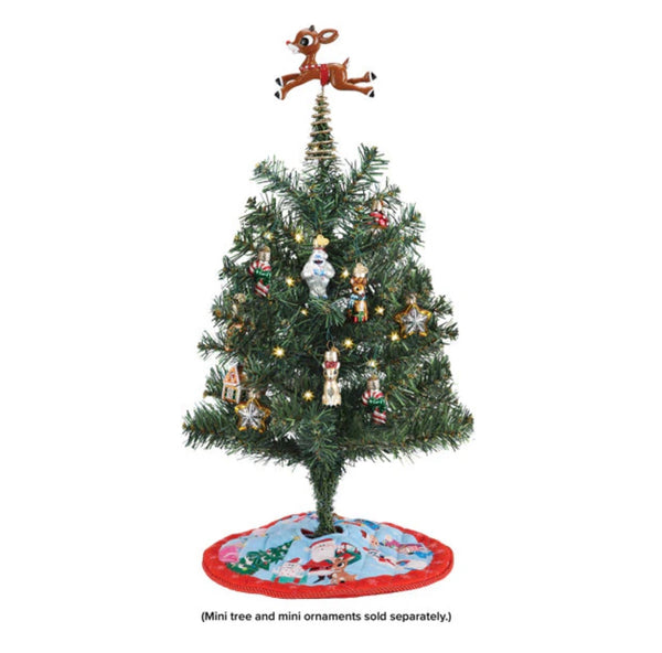 Mini Rudolph Tree Topper & Skirt Set by Old World Christmas