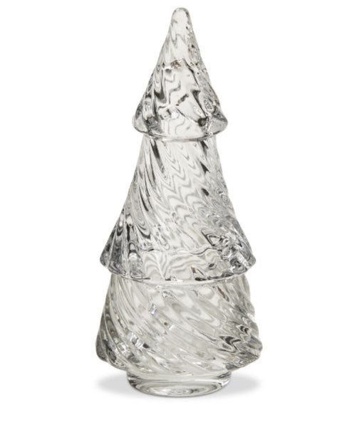 Glass Twist Tree Tealight Holders