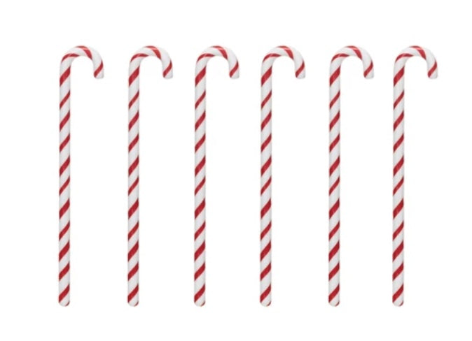 Candy Cane Glass Stir Sticks