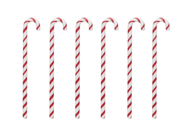 Candy Cane Glass Stir Sticks