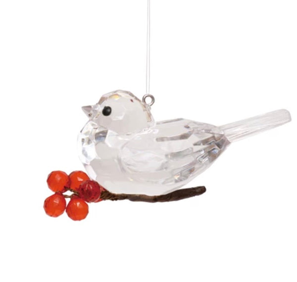 Acrylic Faceted Bird Ornament