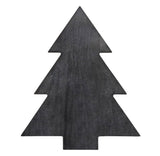 Black Christmas Tree Wooden Board