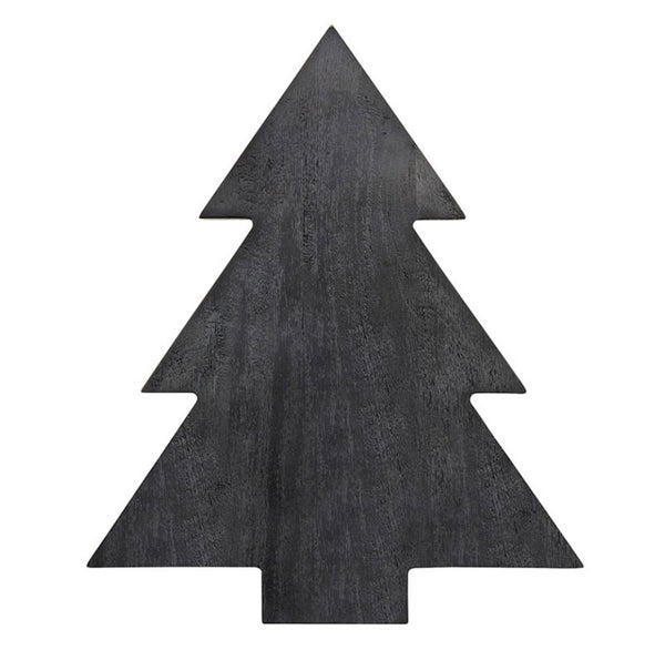 Black Christmas Tree Wooden Board