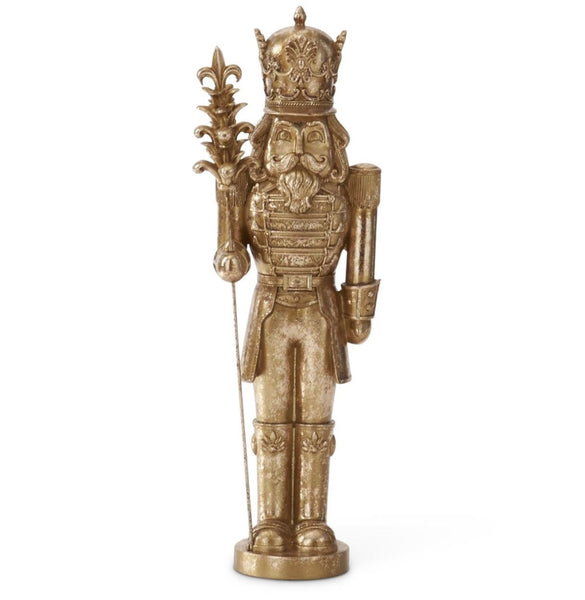 Antique Gold Table Top Nutcracker