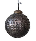 Distressed Neutral Hobnail Ball Ornaments