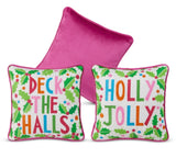 Colorful Holiday Phrase Pillows