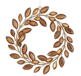 Amber Rhinestone Wreath Ornament