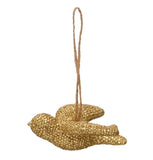 Gold Resin Bird Ornament