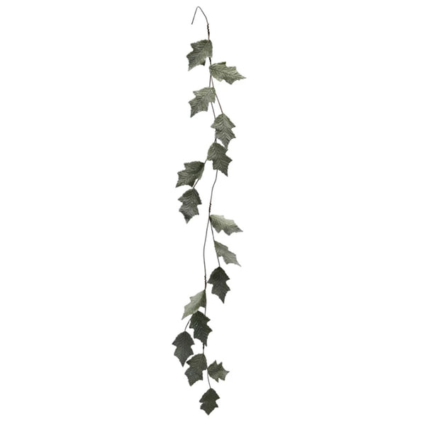 Iced Mint Green Leaf Garland