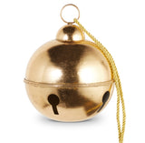 Oversized Gold Metal Jingle Bell Ornaments