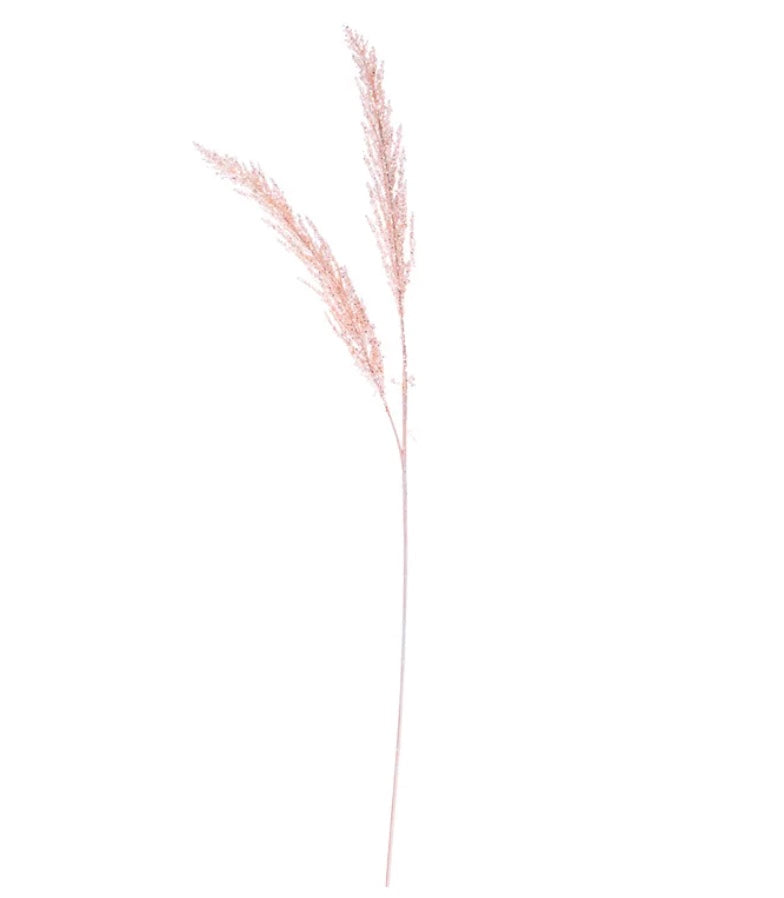 Light Pink Glitter Reed Spray