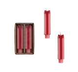 Pink w/Red Bow Giftbox Taper Candles