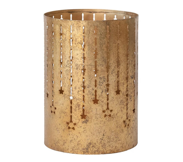 Star Cut-Out Metal Candle Holders