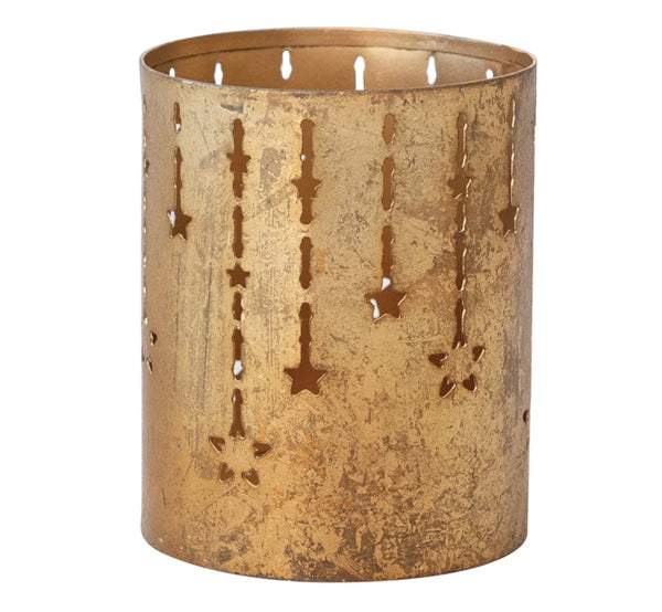 Star Cut-Out Metal Candle Holders