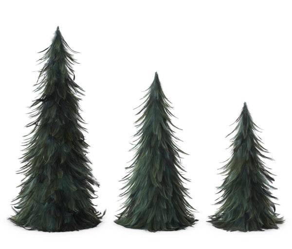 Emerald Green Feather Trees