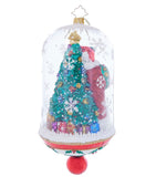 Holly Holiday Dome Santa by Christopher Radko