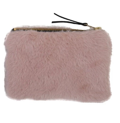 Soft Faux Fur Zipper Bag